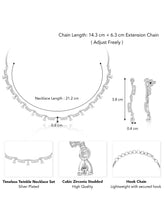 Twinkle CZ Necklace Set – Shimmering CZ Jewellery by Peora
