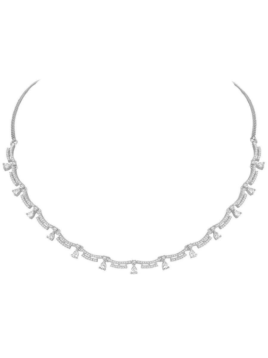 Twinkle CZ Necklace Set – Shimmering CZ Jewellery by Peora
