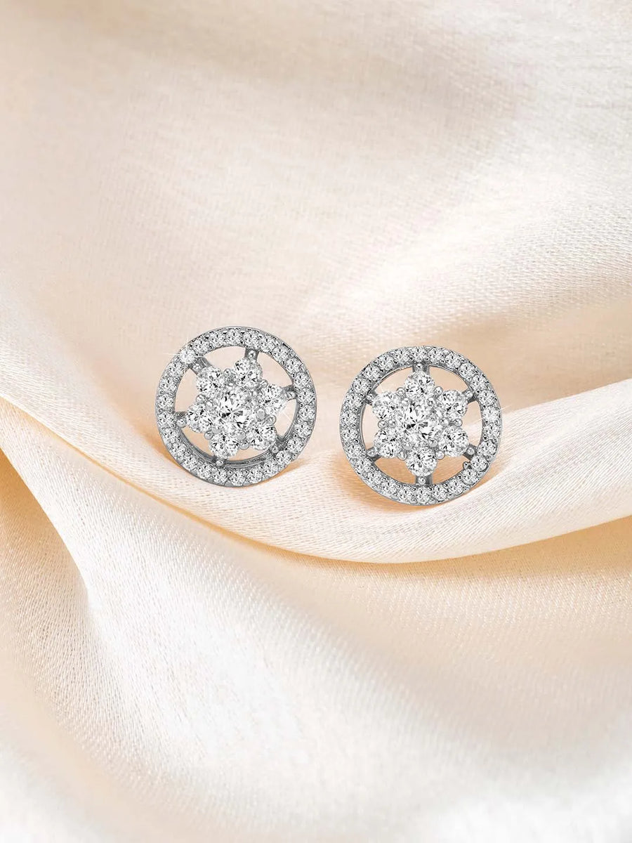 Sparkle CZ Stud Earrings by Peora – Dazzling Fashion Jewellery

