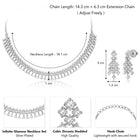 CZ Necklace Set – Premium Jewellery with Sparkling Finish by Peora
