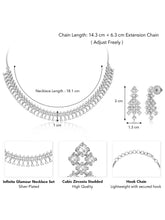 CZ Necklace Set – Premium Jewellery with Sparkling Finish by Peora
