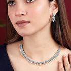 CZ Necklace Set – Premium Jewellery with Sparkling Finish by Peora
