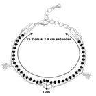 Chic Noir Heart Bracelet – Stylish Black-Toned Jewellery by Peora
