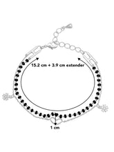 Chic Noir Heart Bracelet – Stylish Black-Toned Jewellery by Peora
