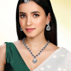 Dazzling Cherry Bloom Necklace Set