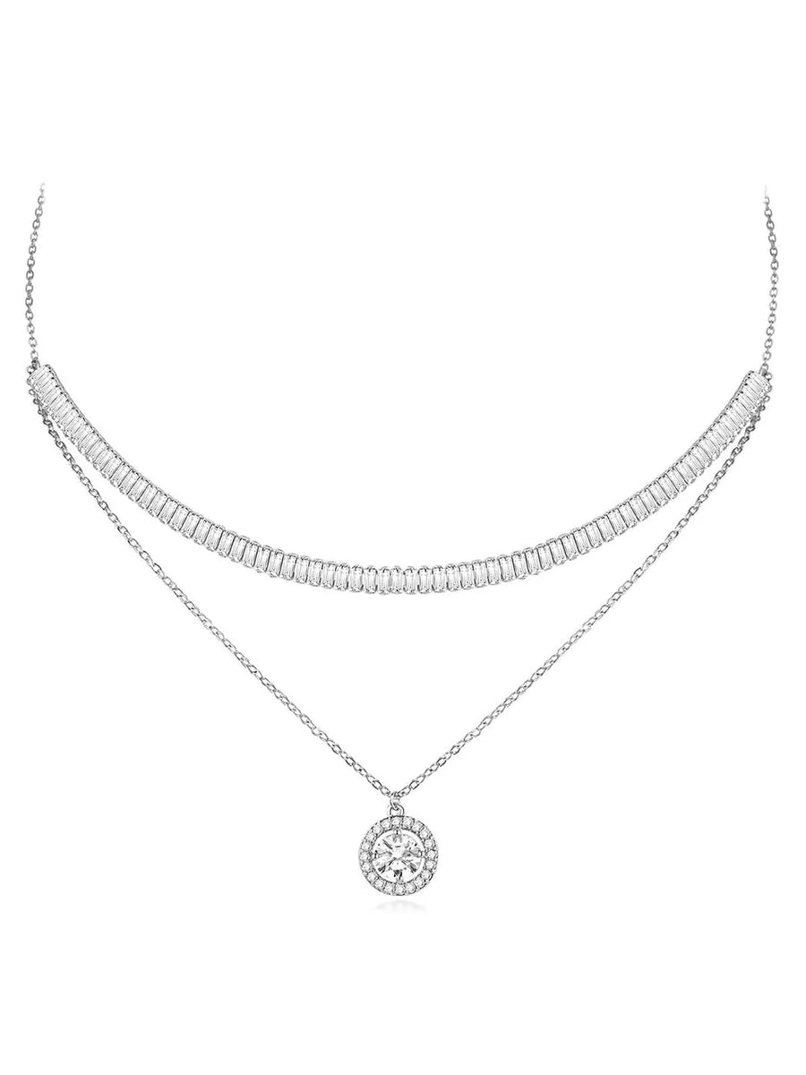 Two Layer Pendant Necklace Set – Trendy Fashion Jewellery by Peora

