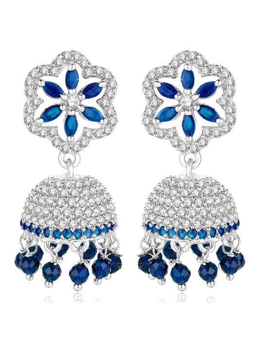 Grove CZ Jhumki | Nature-Inspired Jewellery by Peora

