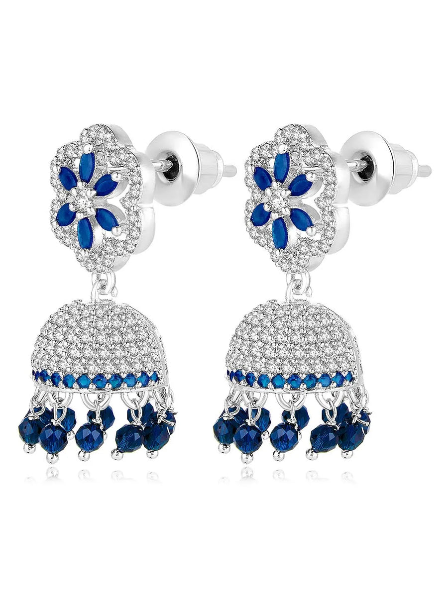 Grove CZ Jhumki | Nature-Inspired Jewellery by Peora

