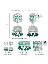 Grove CZ Jhumki | Nature-Inspired Jewellery by Peora

