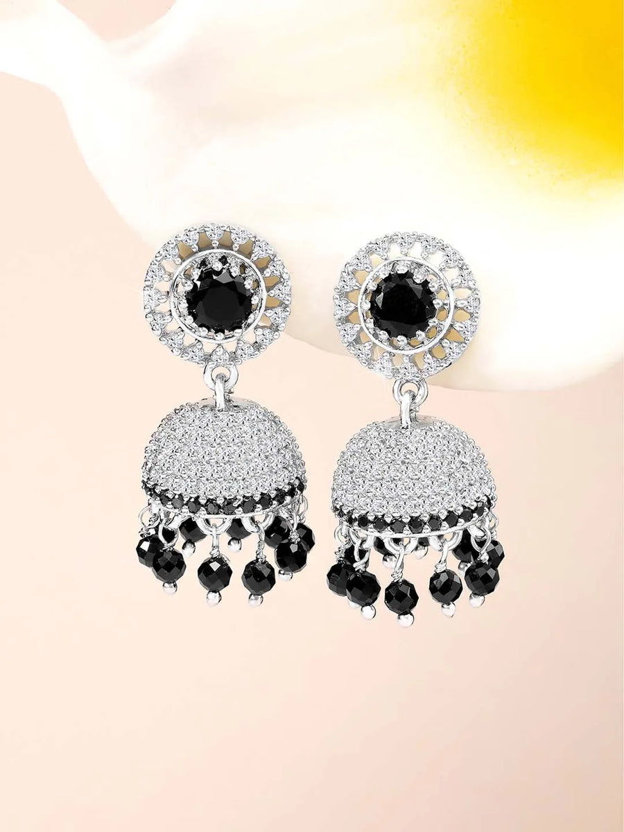 CZ Jhumki Design – Elegant CZ Jewellery by Peora