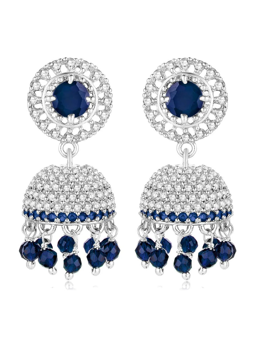 CZ Jhumki Design – Elegant CZ Jewellery by Peora
