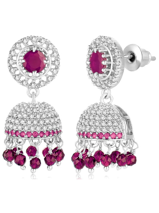 CZ Jhumki Design – Elegant CZ Jewelry by Peora

