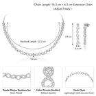 Diaries CZ Necklace Set – Elegant Storytelling Jewellery by Peora
