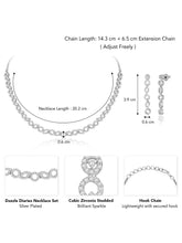 Diaries CZ Necklace Set – Elegant Storytelling Jewellery by Peora
