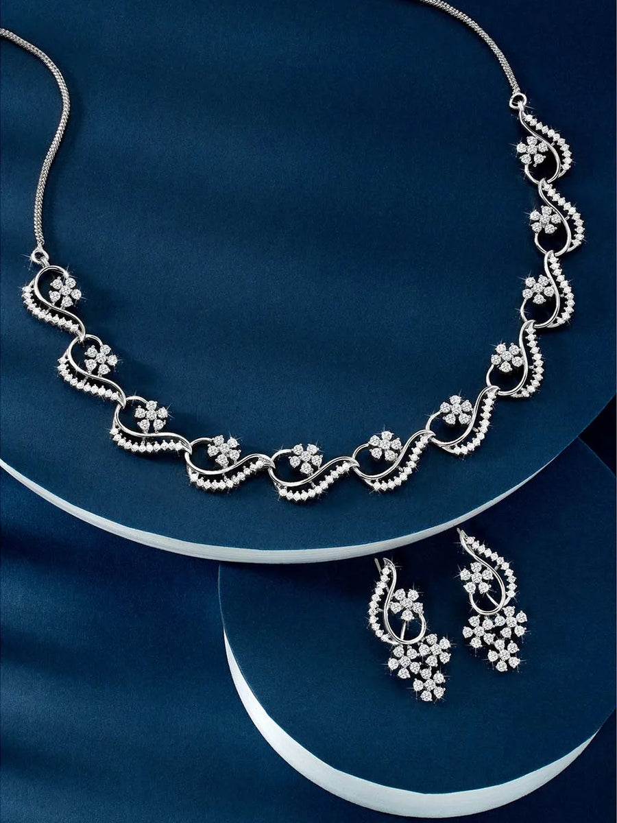 Ballet Floral Necklace Set – Graceful Floral Jewellery by Peora
