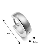 Modern Stainless Steel Hoop Earrings