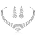 Divinity CZ Necklace Set – Graceful CZ Stone Jewellery by Peora
