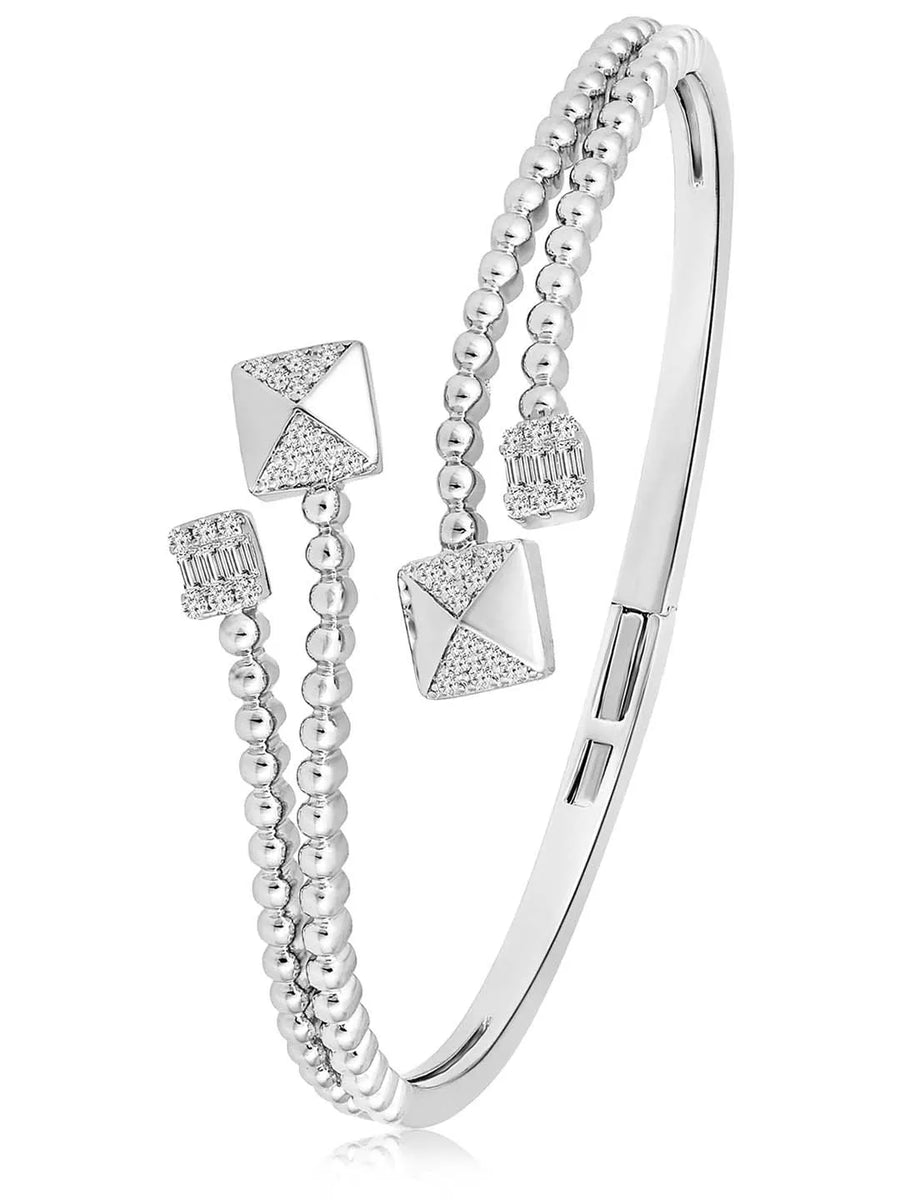 CZ Kada for Women – Elegant Cubic Zirconia Bangles | Peora
