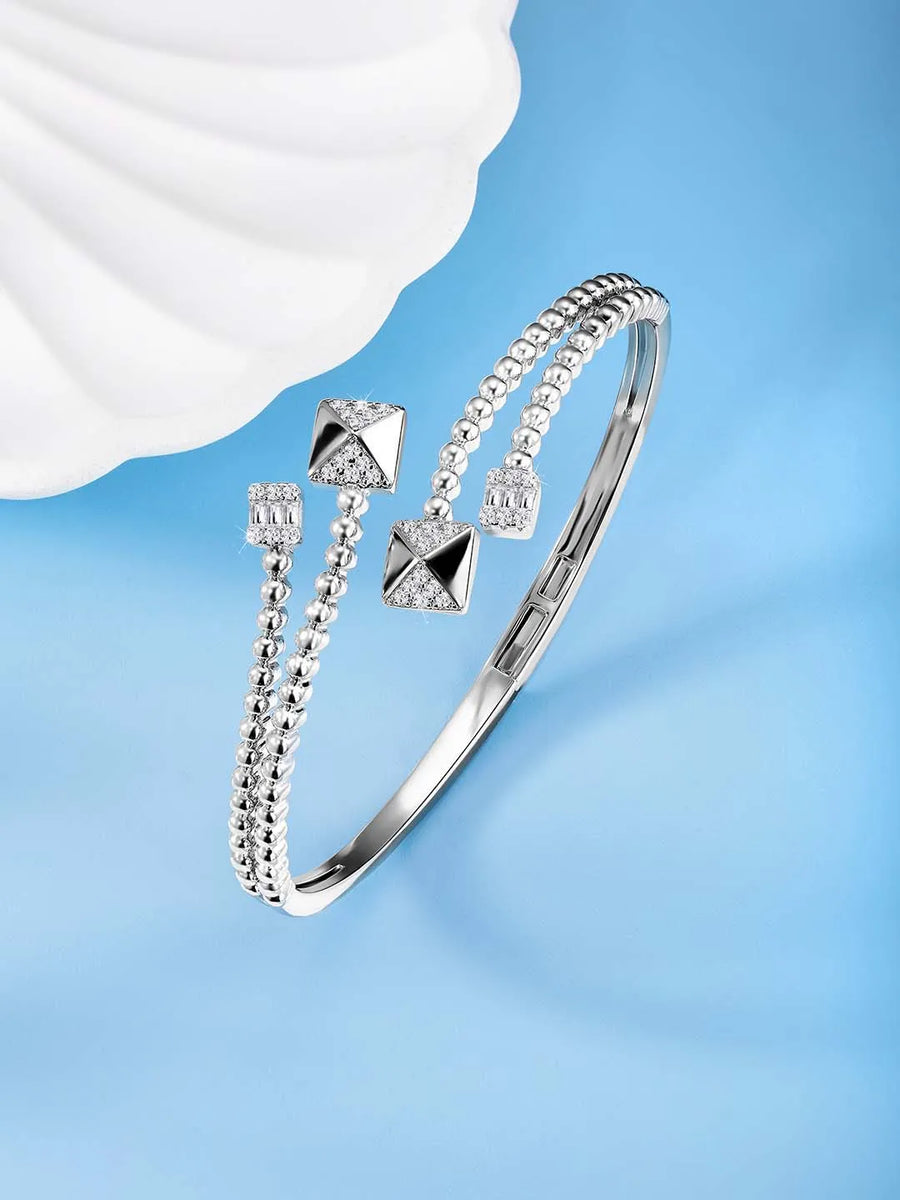 CZ Kada for Women – Elegant Cubic Zirconia Bangles | Peora