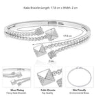 CZ Kada for Women – Elegant Cubic Zirconia Bangles | Peora