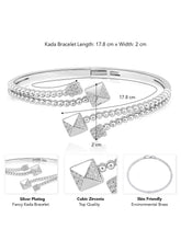 CZ Kada for Women – Elegant Cubic Zirconia Bangles | Peora