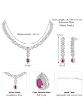 CZ Necklace Set – Elegant Sparkle Jewellery Collection by Peora
