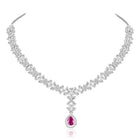 CZ Necklace Set – Elegant Sparkle Jewellery Collection by Peora
