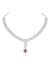 CZ Necklace Set – Elegant Sparkle Jewellery Collection by Peora
