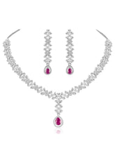CZ Necklace Set – Elegant Sparkle Jewellery Collection by Peora
