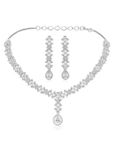 CZ Necklace Set – Elegant Sparkle Jewellery Collection by Peora
