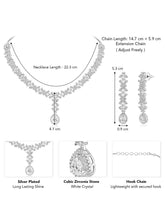 CZ Necklace Set – Elegant Sparkle Jewellery Collection by Peora
