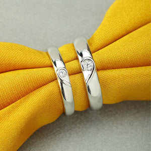 Infinite Love Solitaire Duo Rings