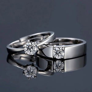 Couple Rings United in Harmonious Love