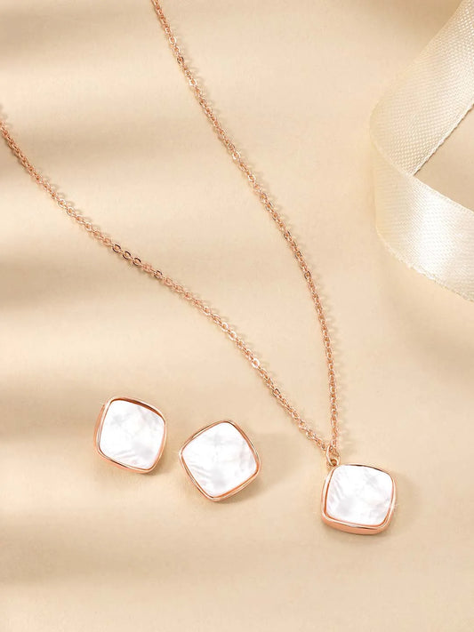 Petals Pearl Pendant Set by Peora – Elegant Fashion Jewellery

