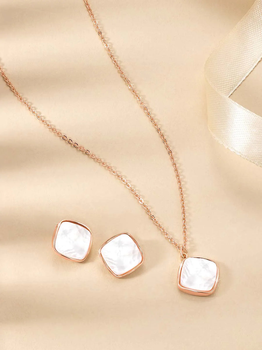 Petals Pearl Pendant Set by Peora – Elegant Fashion Jewellery

