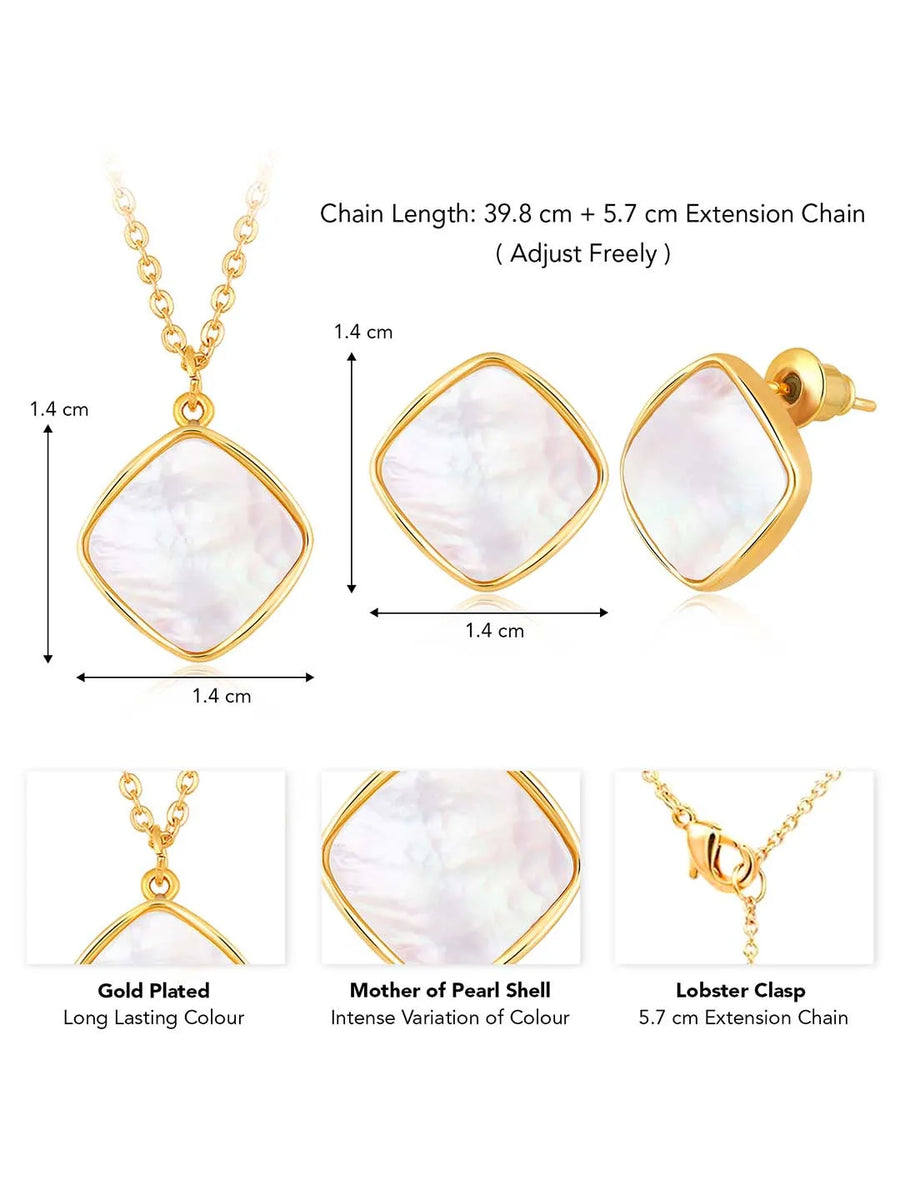 Petals Pearl Pendant Set by Peora – Elegant Fashion Jewellery


