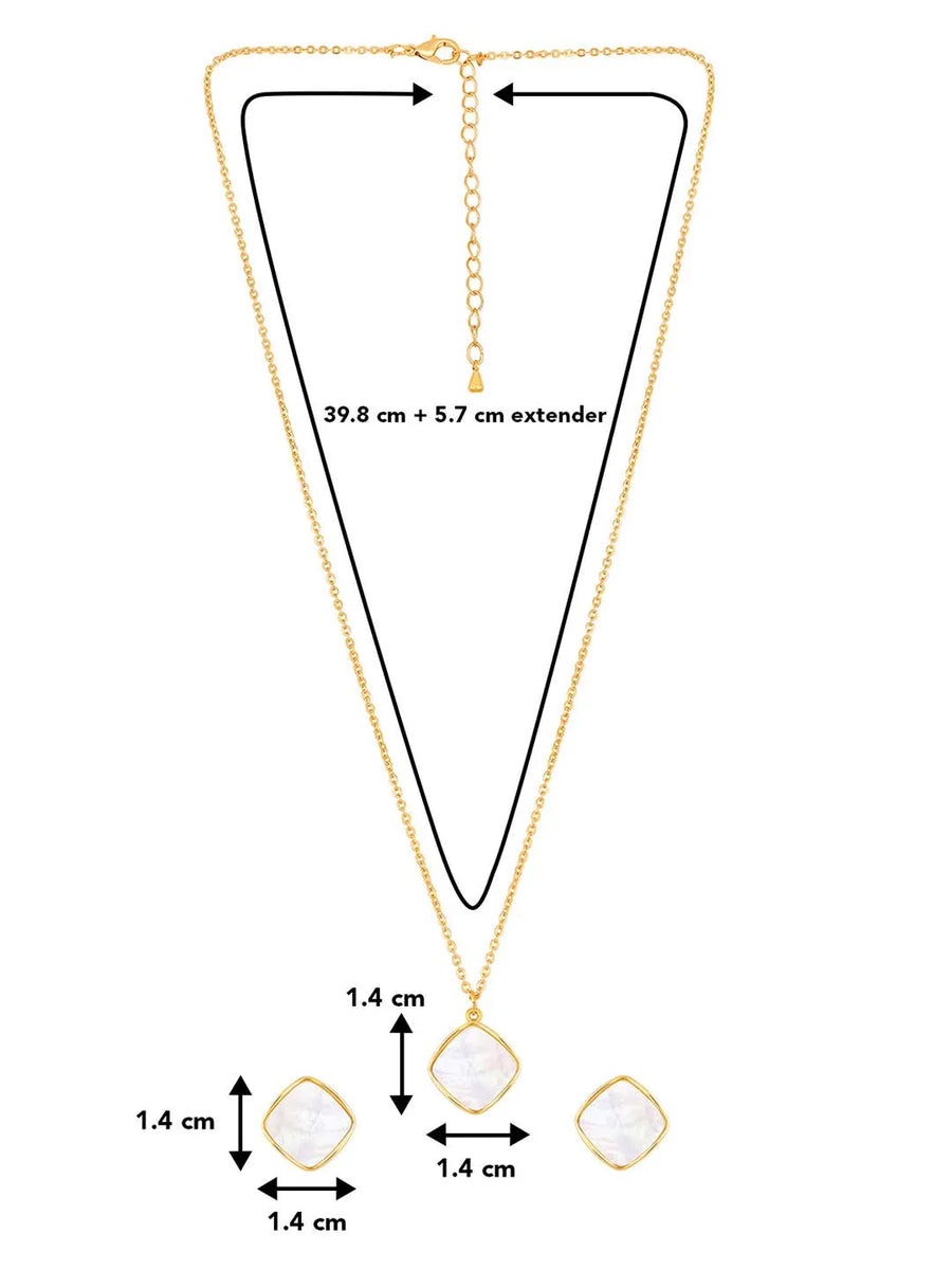 Petals Pearl Pendant Set by Peora – Elegant Fashion Jewellery

