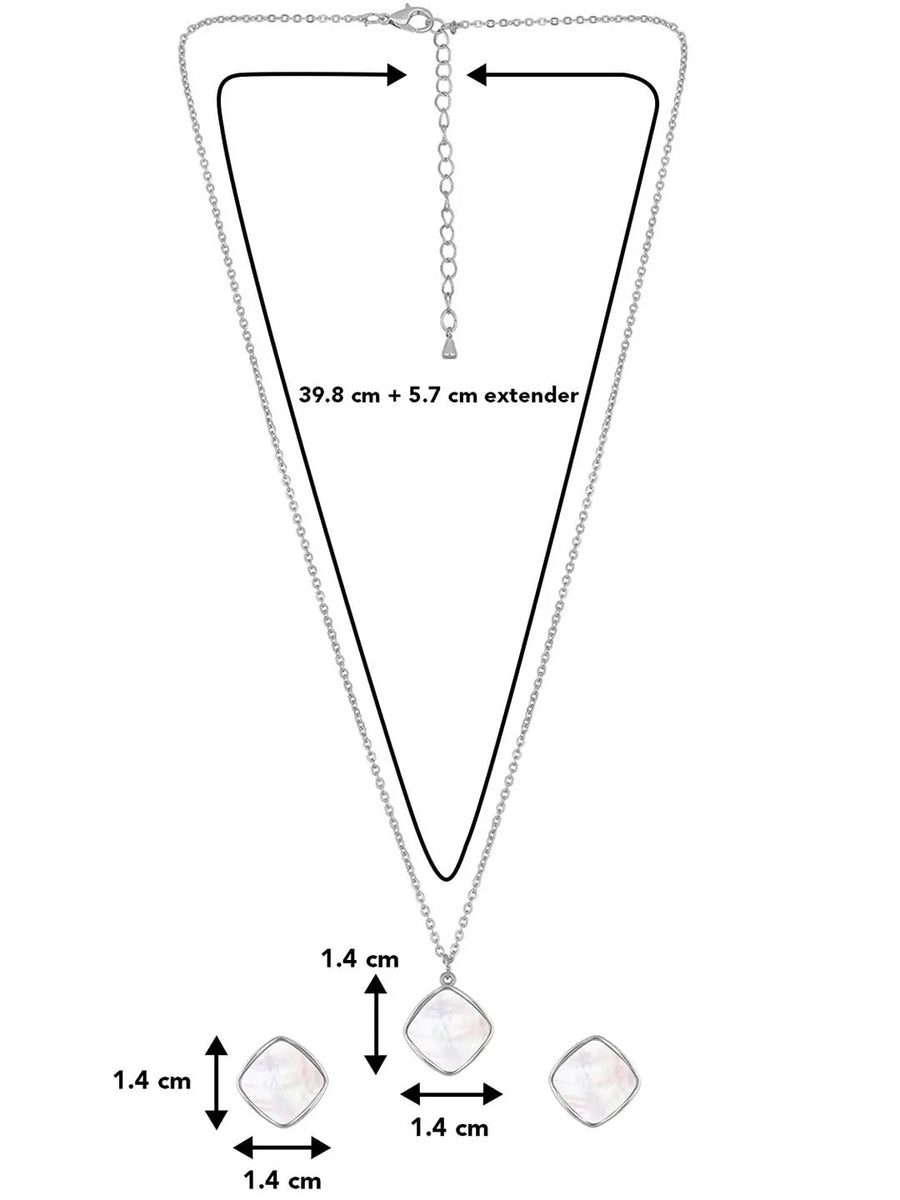 Petals Pearl Pendant Set by Peora – Elegant Fashion Jewellery

