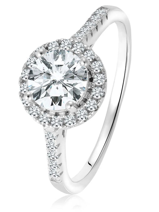 CZ Solitaire Ring | Classic Elegance by Peora


