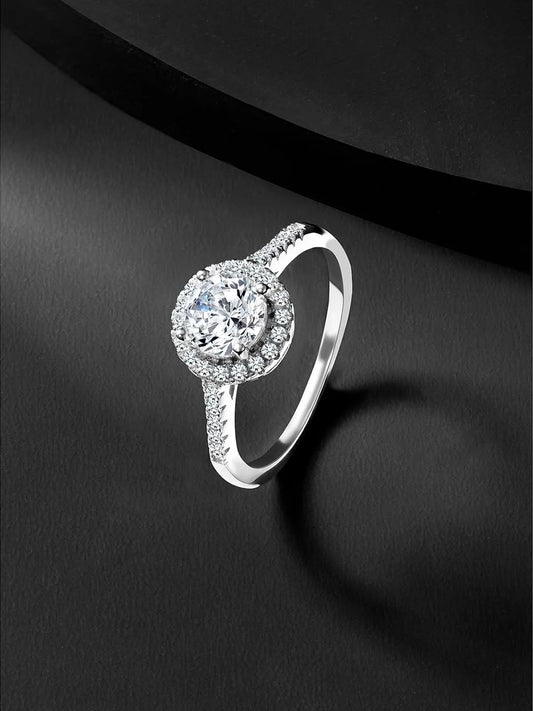 CZ Solitaire Ring | Classic Elegance by Peora

