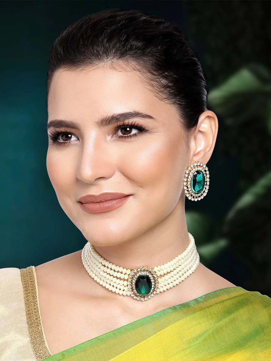 Pearl Choker Set – Sophisticated Fashion Jewellery by Peora

