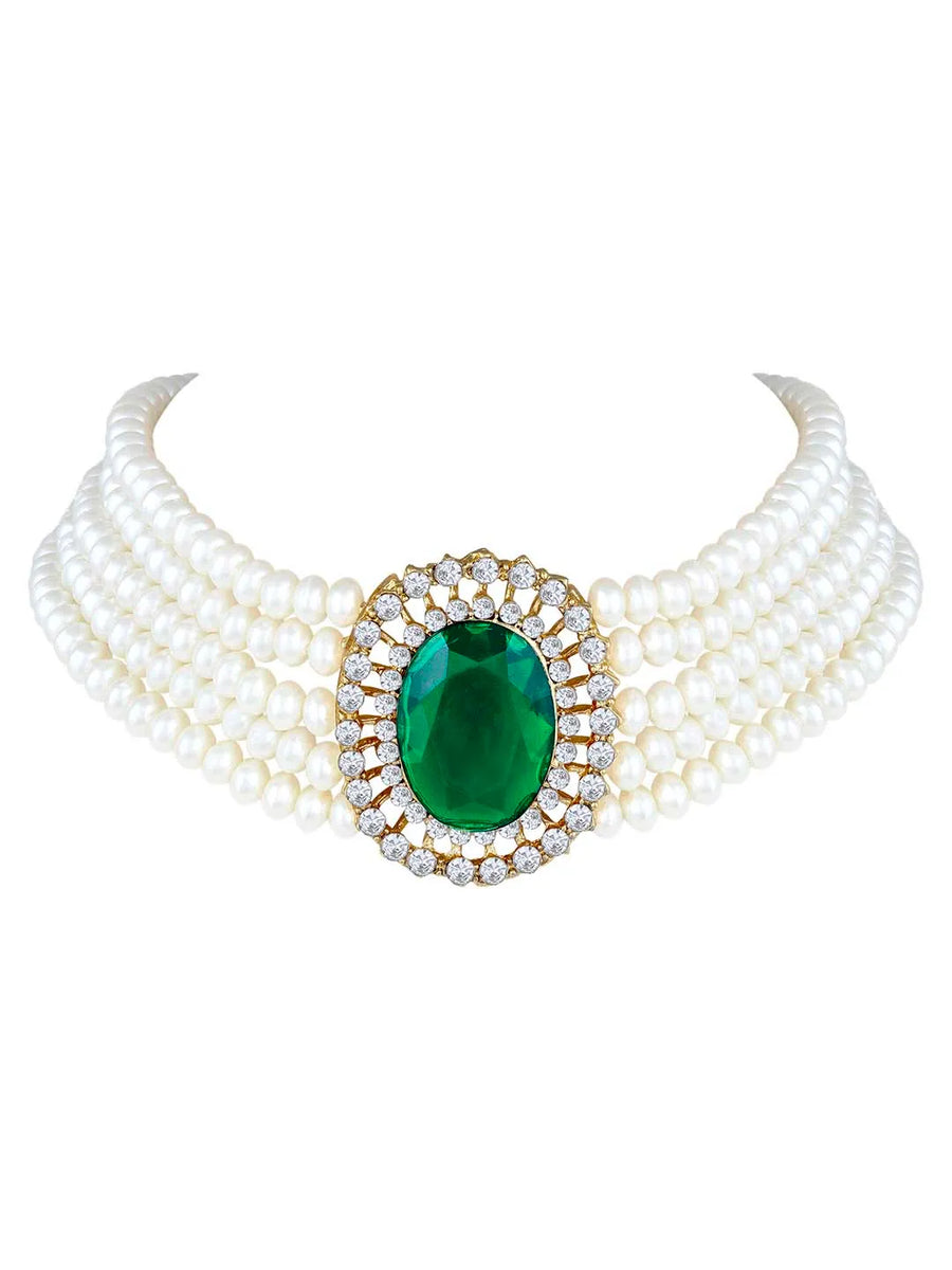 Pearl Choker Set – Sophisticated Fashion Jewellery by Peora

