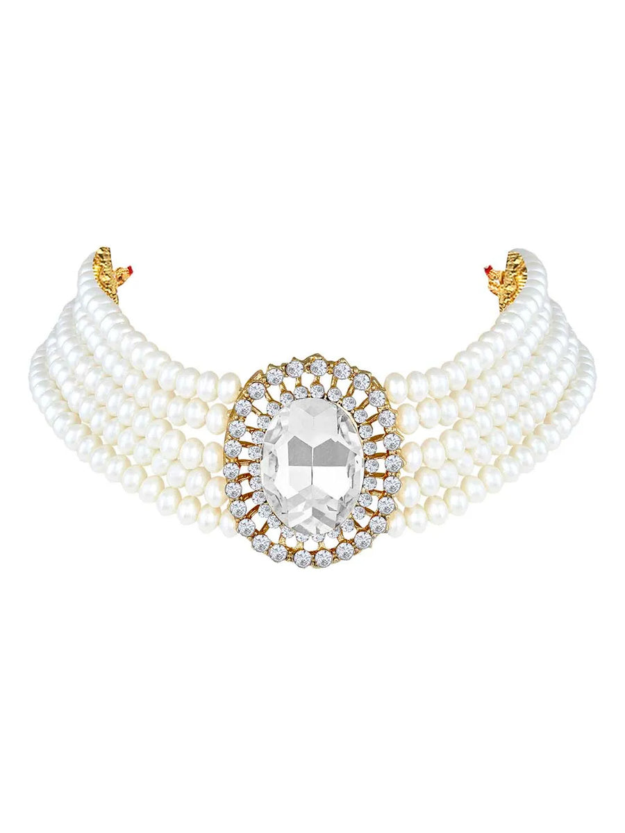 Pearl Choker Set – Sophisticated Fashion Jewellery by Peora

