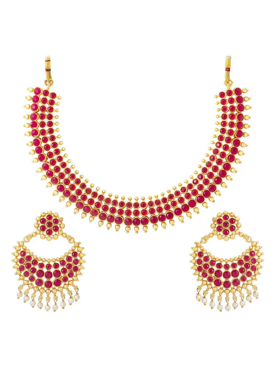 Stones Chic Necklace Set – Trendy Fashion Jewellery by Peora

