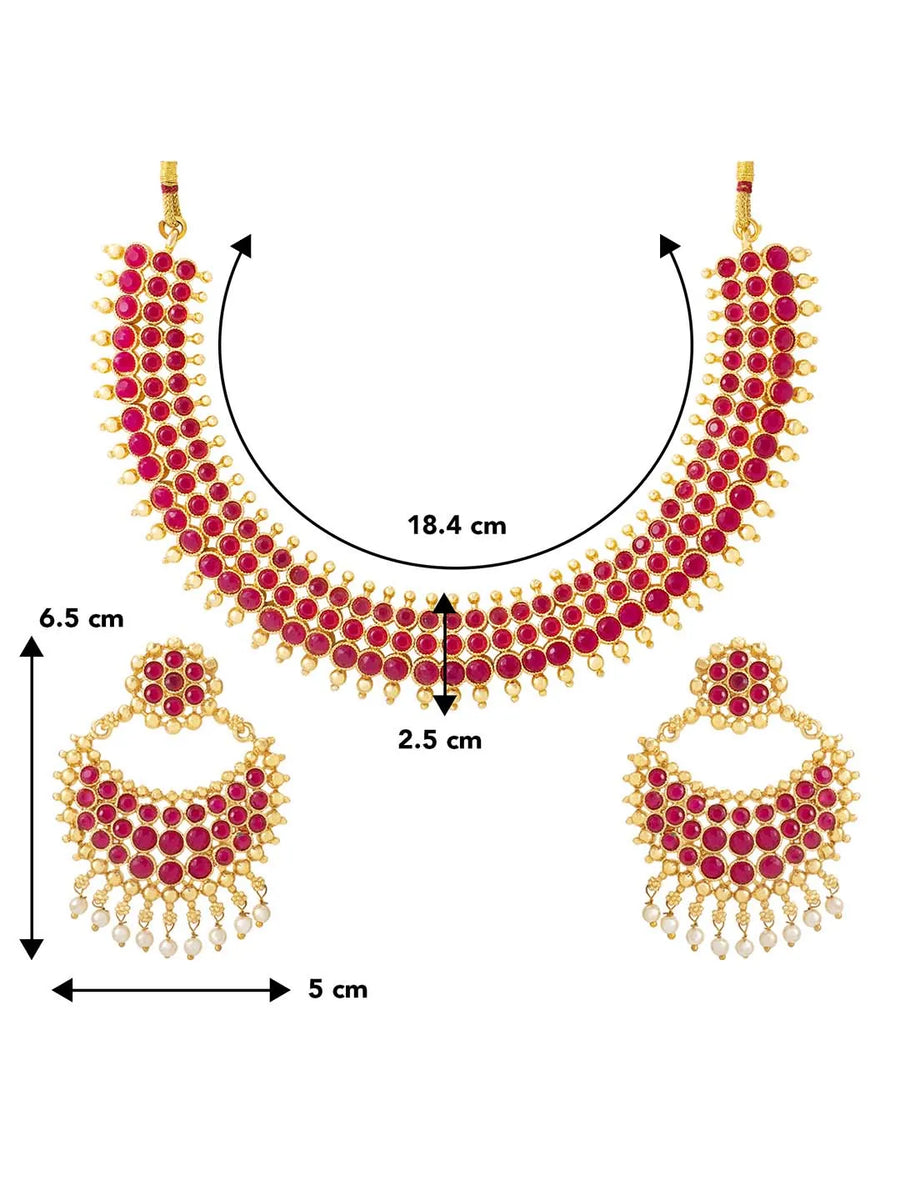 Stones Chic Necklace Set – Trendy Fashion Jewellery by Peora

