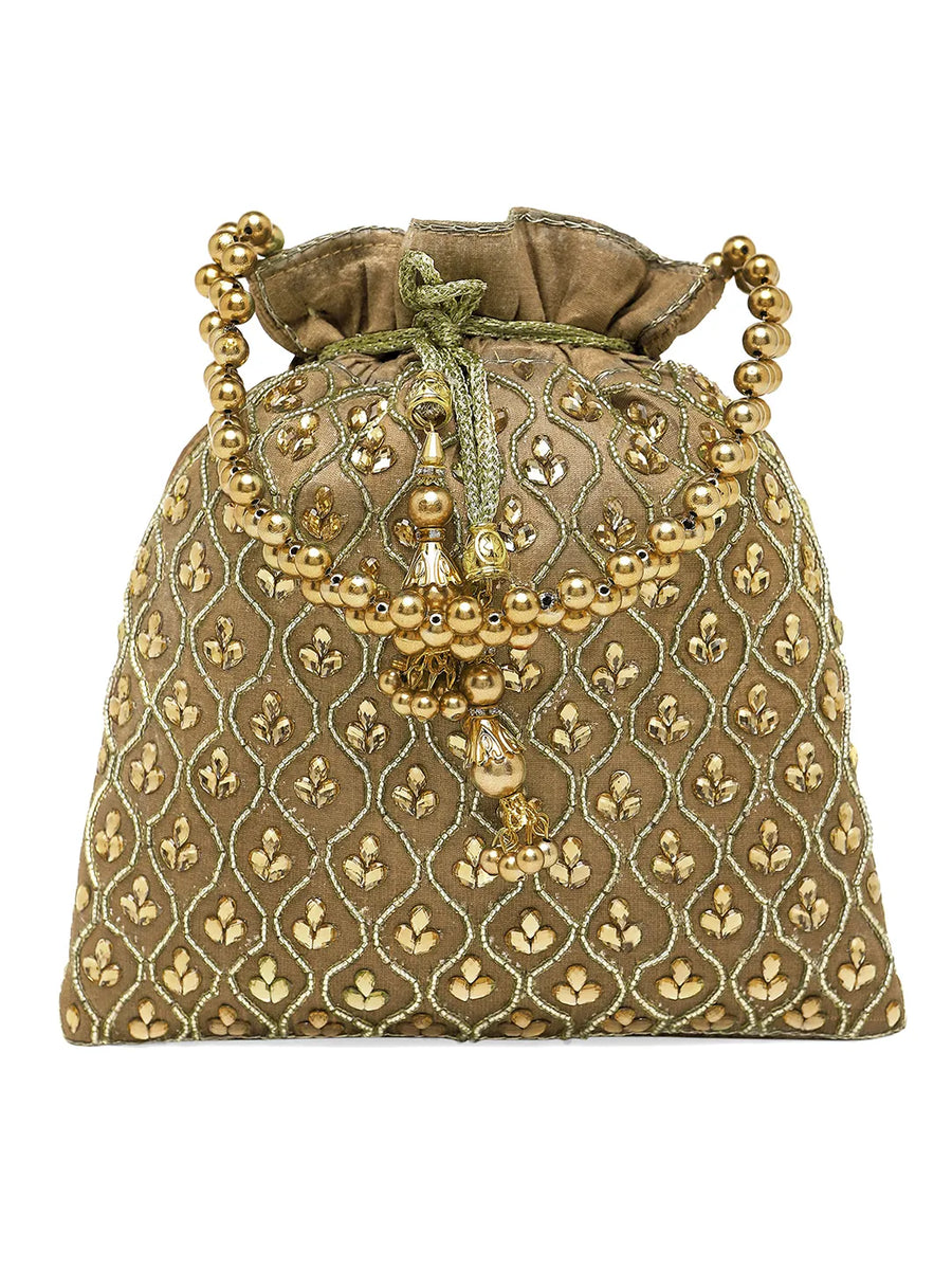 Shine On Studded Stone Potli Bag