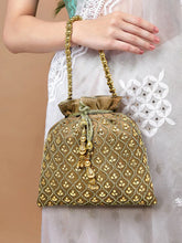 Shine On Studded Stone Potli Bag