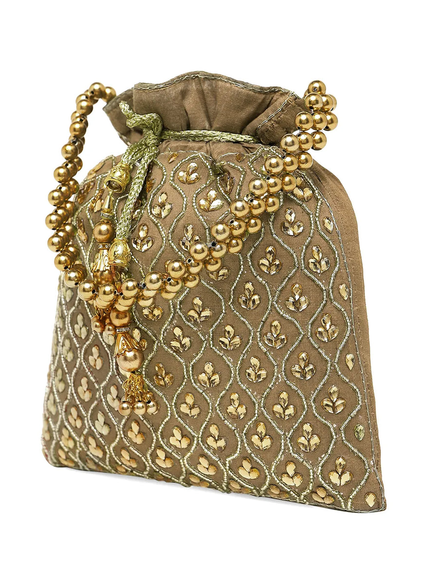 Shine On Studded Stone Potli Bag