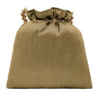 Shine On Studded Stone Potli Bag - Brown