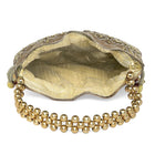 Shine On Studded Stone Potli Bag - Brown
